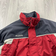 VINTAGE Y2K COLUMBIA UTILITY SKI JACKET RED GREY