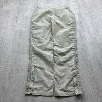 VINTAGE Y2K ADIDAS BAGGY TRACKSUIT BOTTOMS CREAM