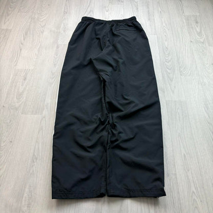VINTAGE Y2K NIKE BAGGY SIDE STRIPE TRACKSUIT BOTTOMS BLACK