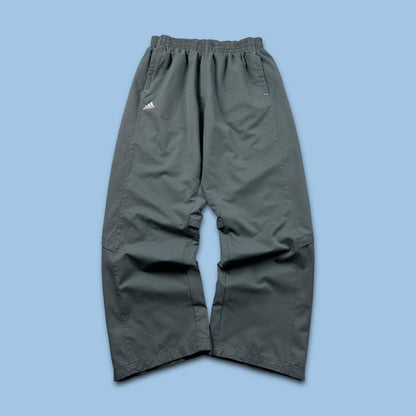 VINTAGE Y2K ADIDAS BAGGY TRACKSUIT BOTTOMS GREY