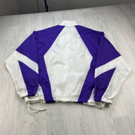 VINTAGE 90s NIKE WINDBREAKER JACKET PURPLE / WHITE