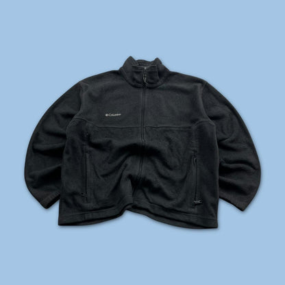 VINTAGE Y2K COLUMBIA ZIP UP FLEECE BLACK