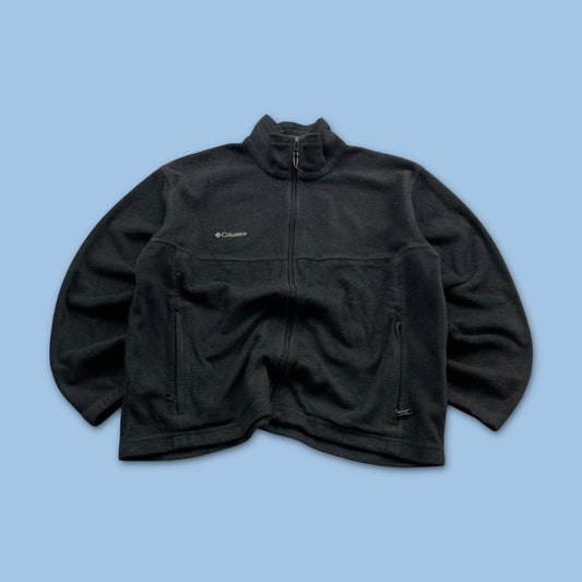 VINTAGE Y2K COLUMBIA ZIP UP FLEECE BLACK
