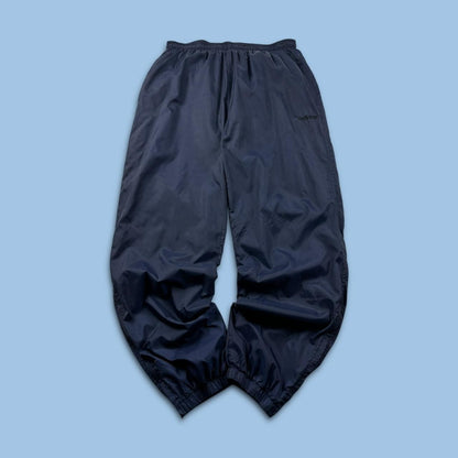 VINTAGE 90s ADIDAS BAGGY TRACKSUIT BOTTOMS NAVY