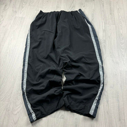VINTAGE Y2K CHAMPION WIDE LEG TRACKSUIT BOTTOMS BLACK