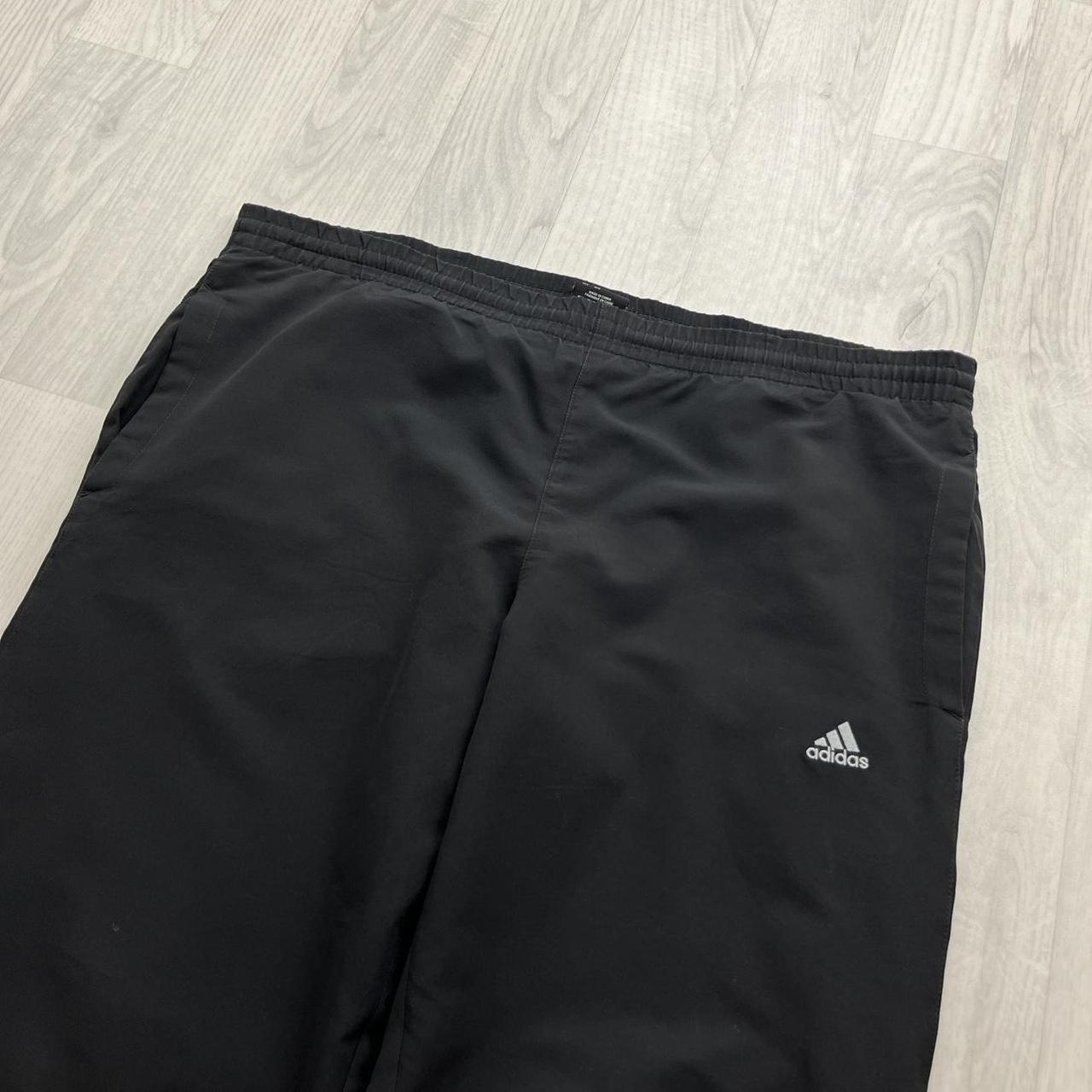 VINTAGE Y2K ADIDAS BAGGY TRACKSUIT BOTTOMS BLACK