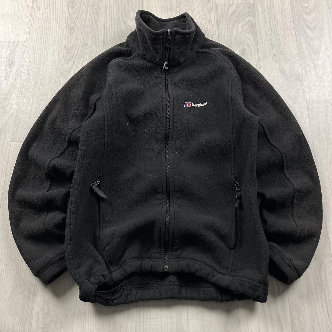 VINTAGE Y2K BERGHAUS ZIP UP TECHNICAL FLEECE BLACK