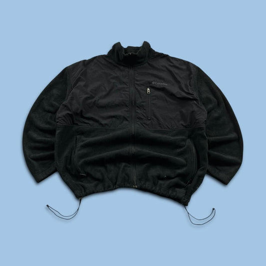 VINTAGE Y2K COLUMBIA ZIP UP TECHNICAL FLEECE BLACK