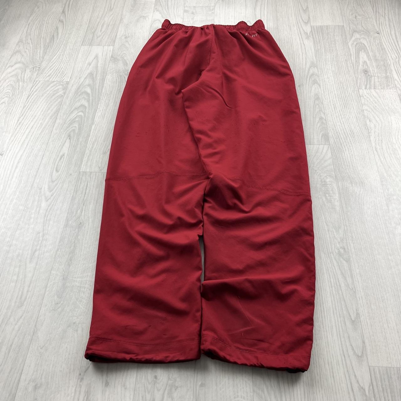 VINTAGE Y2K NIKE LOOSE TRACKSUIT BOTTOMS RED