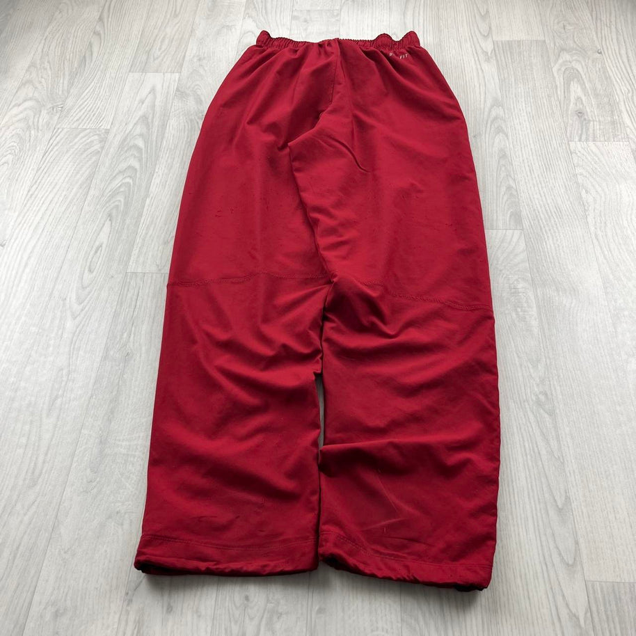 VINTAGE Y2K NIKE LOOSE TRACKSUIT BOTTOMS RED