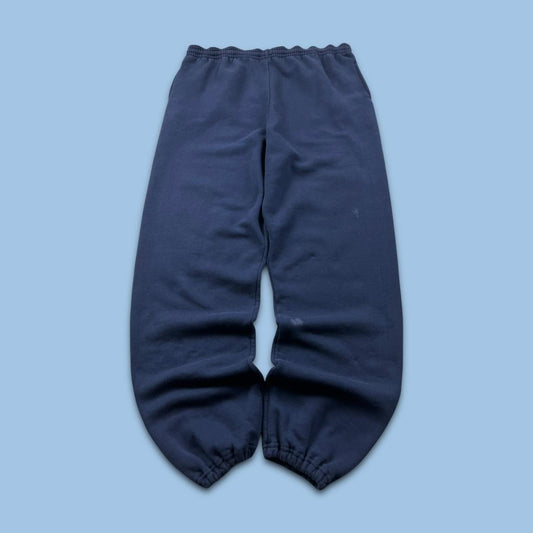 VINTAGE RUSSELL ATHLETIC BLANK BAGGY COTTON SWEATPANTS NAVY