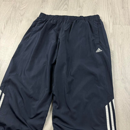 VINTAGE Y2K ADIDAS BAGGY TRACKSUIT BOTTOMS NAVY
