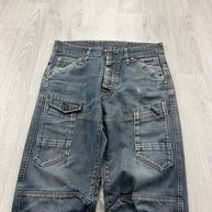 VINTAGE Y2K G STAR DOUBLE KNEE BAGGY JEANS