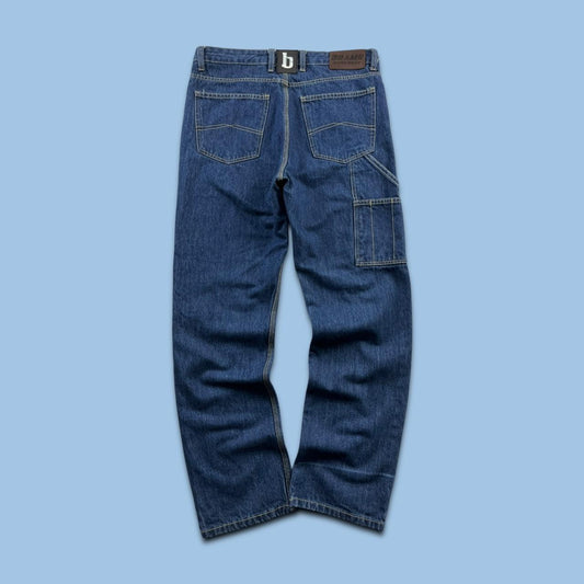 VINTAGE BRAMS BAGGY CARPENTER JEANS BLUE