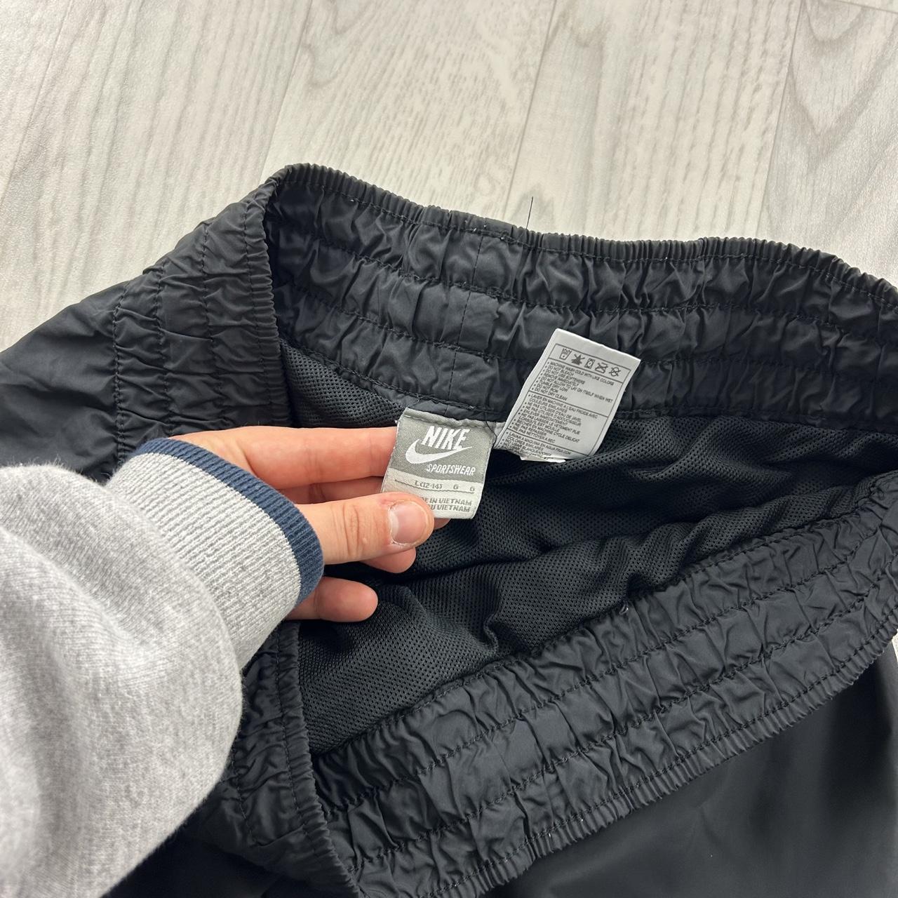 VINTAGE Y2K NIKE LOW RISE BAGGY TRACKSUIT BOTTOMS BLACK