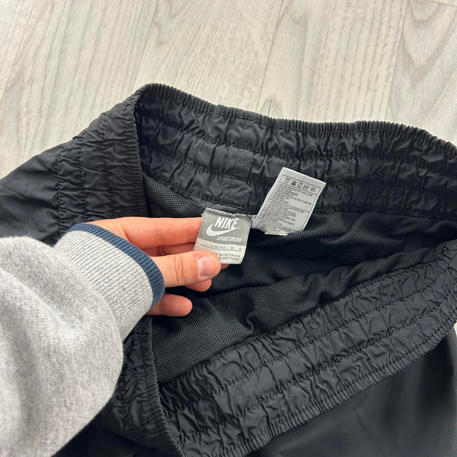 VINTAGE Y2K NIKE LOW RISE BAGGY TRACKSUIT BOTTOMS BLACK