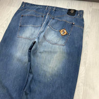 VINTAGE Y2K PHAT FARM GRAPHIC BAGGY JEANS BLUE