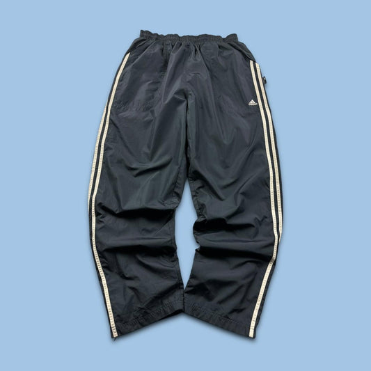 VINTAGE Y2K ADIDAS BAGGY TRACKSUIT BOTTOMS GREY