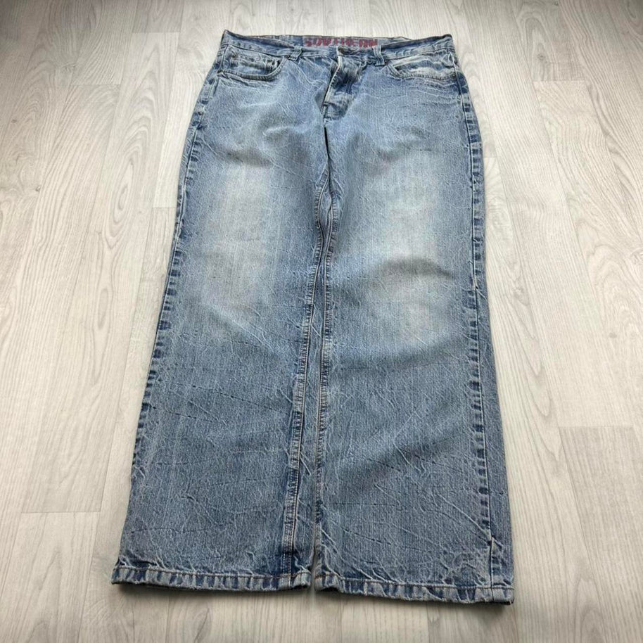VINTAGE Y2K SOUTHERN MENSWEAR BAGGY JEANS BLUE