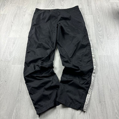 VINTAGE Y2K NIKE BAGGY SHELL TRACKSUIT BOTTOMS BLACK