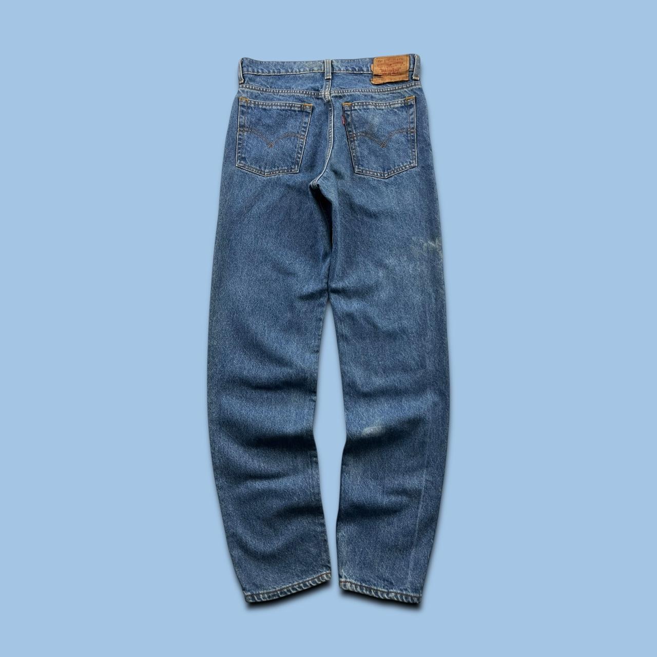 VINTAGE LEVIS RED TABS STRAIGHT TAPERED JEANS BLUE