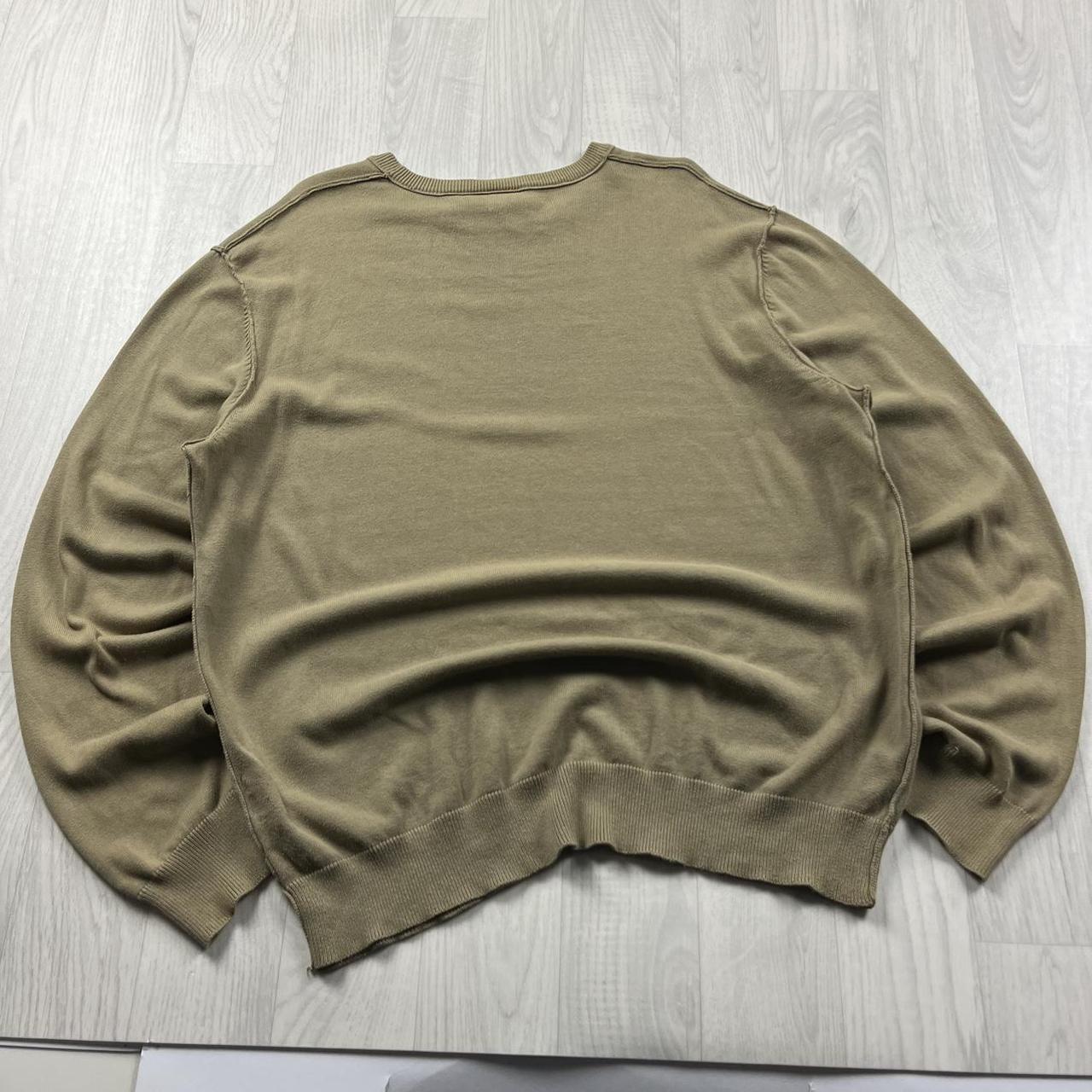VINTAGE Y2K QUIKSILVER KNITTED JUMPER BEIGE
