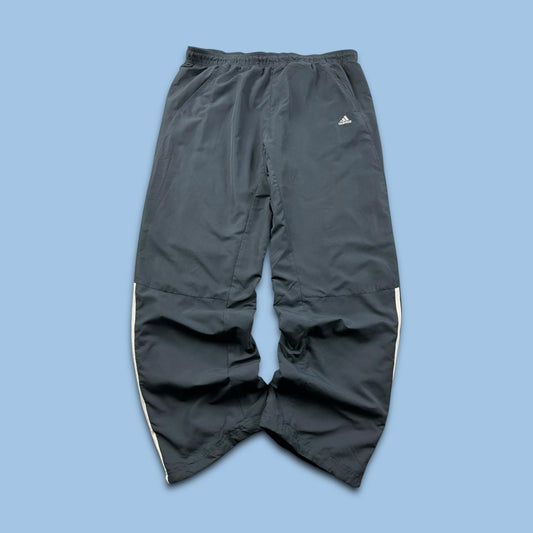 VINTAGE Y2K ADIDAS BAGGY TRACKSUIT BOTTOMS GREY