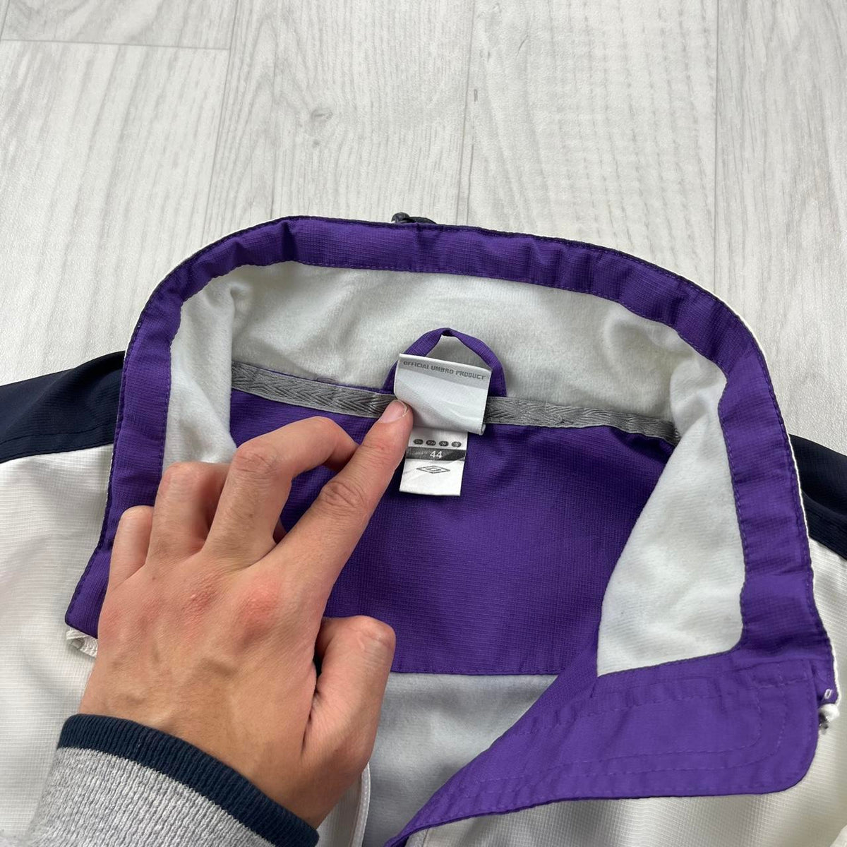 VINTAGE Y2K UMBRO TECHNICAL WINDBREAKER JACKET PURPLE