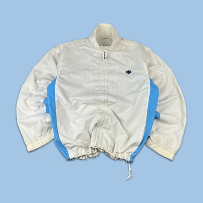 VINTAGE Y2K NIKE WINDBREAKER TRACKSUIT JACKET WHITE BLUE