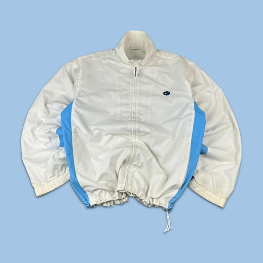 VINTAGE Y2K NIKE WINDBREAKER TRACKSUIT JACKET WHITE BLUE