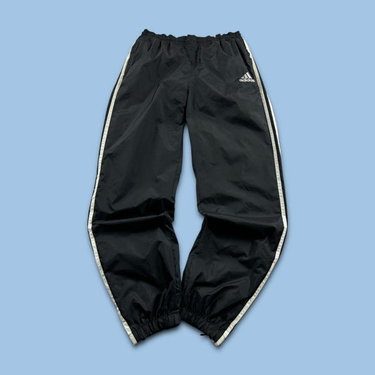 VINTAGE 90s ADIDAS BAGGY TRACKSUIT BOTTOMS BLACK