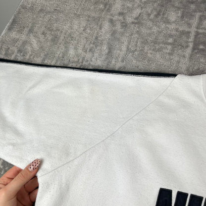 VINTAGE Y2K NIKE SPELL OUT BOXY SWEATSHIRT WHITE