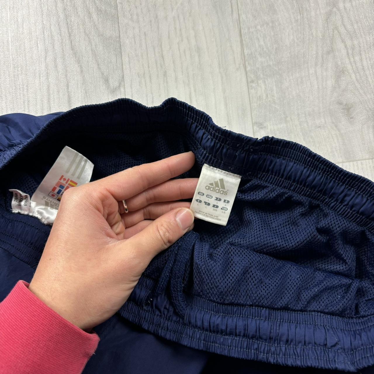 VINTAGE Y2K ADIDAS BAGGY TRACKSUIT BOTTOMS NAVY