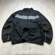 VINTAGE Y2K STARTER WINDBREAKER TRACK JACKET BLACK