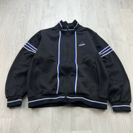 VINTAGE 90s ADIDAS BOMBER TRACK JACKET BLACK