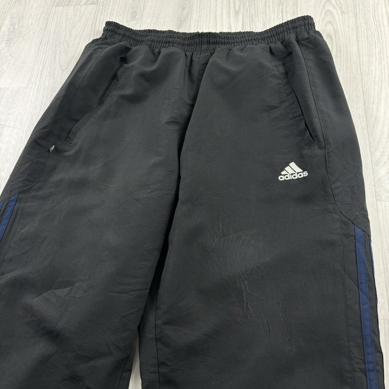 VINTAGE Y2K ADIDAS BAGGY TRACKSUIT BOTTOMS BLACK