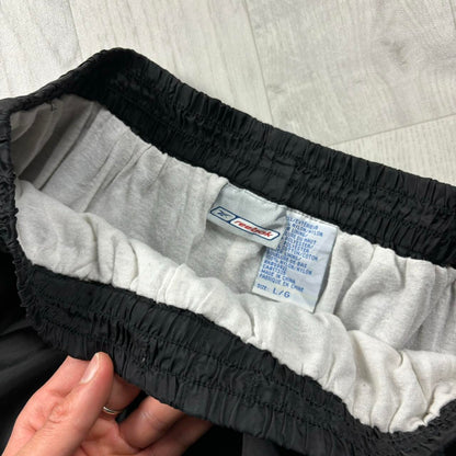 VINTAGE Y2K REEBOK BAGGY TRACKSUIT BOTTOMS BLACK