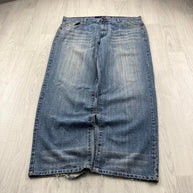 VINTAGE Y2K FIVE ELEMENTZ WIDE LEG HIP HOP JEANS BLUE