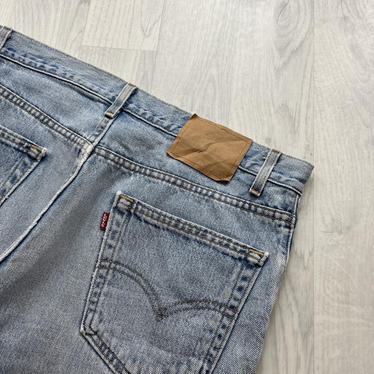 VINTAGE 00s LEVIS 505 BAGGY LOOSE JORTS LIGHT BLUE