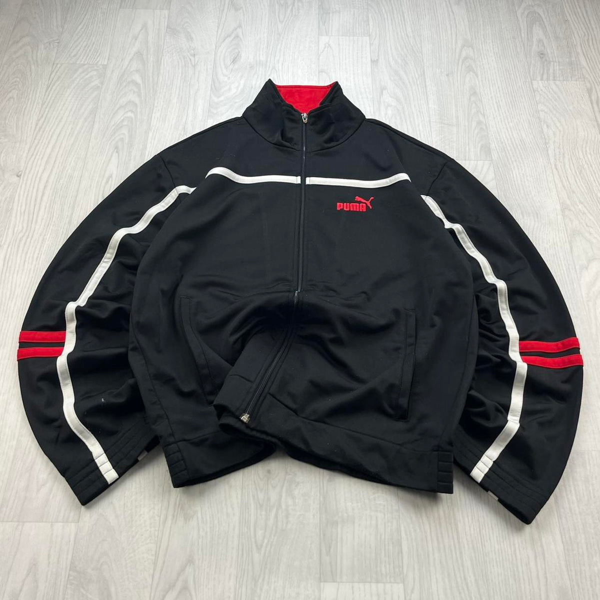 VINTAGE Y2K PUMA TRACK JACKET BLACK
