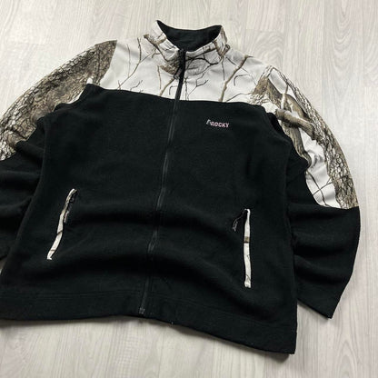 VINTAGE ROCKY REALTREE ZIP UP FLEECE CAMO BLACK