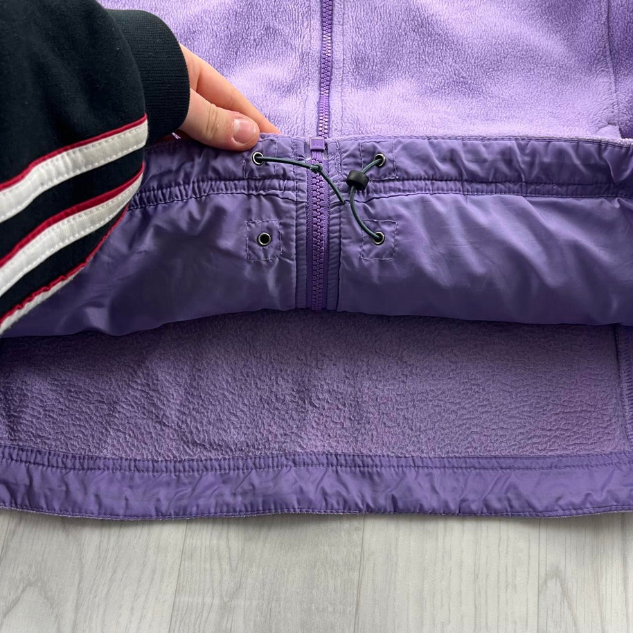 VINTAGE Y2K COLUMBIA TECHNICAL FLEECE JACKET PURPLE LILAC