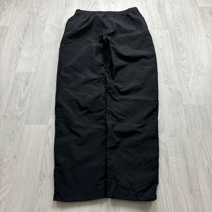 VINTAGE Y2K CHAMPION STRAIGHT LEG BAGGY TRACKSUIT BOTTOMS BLACK