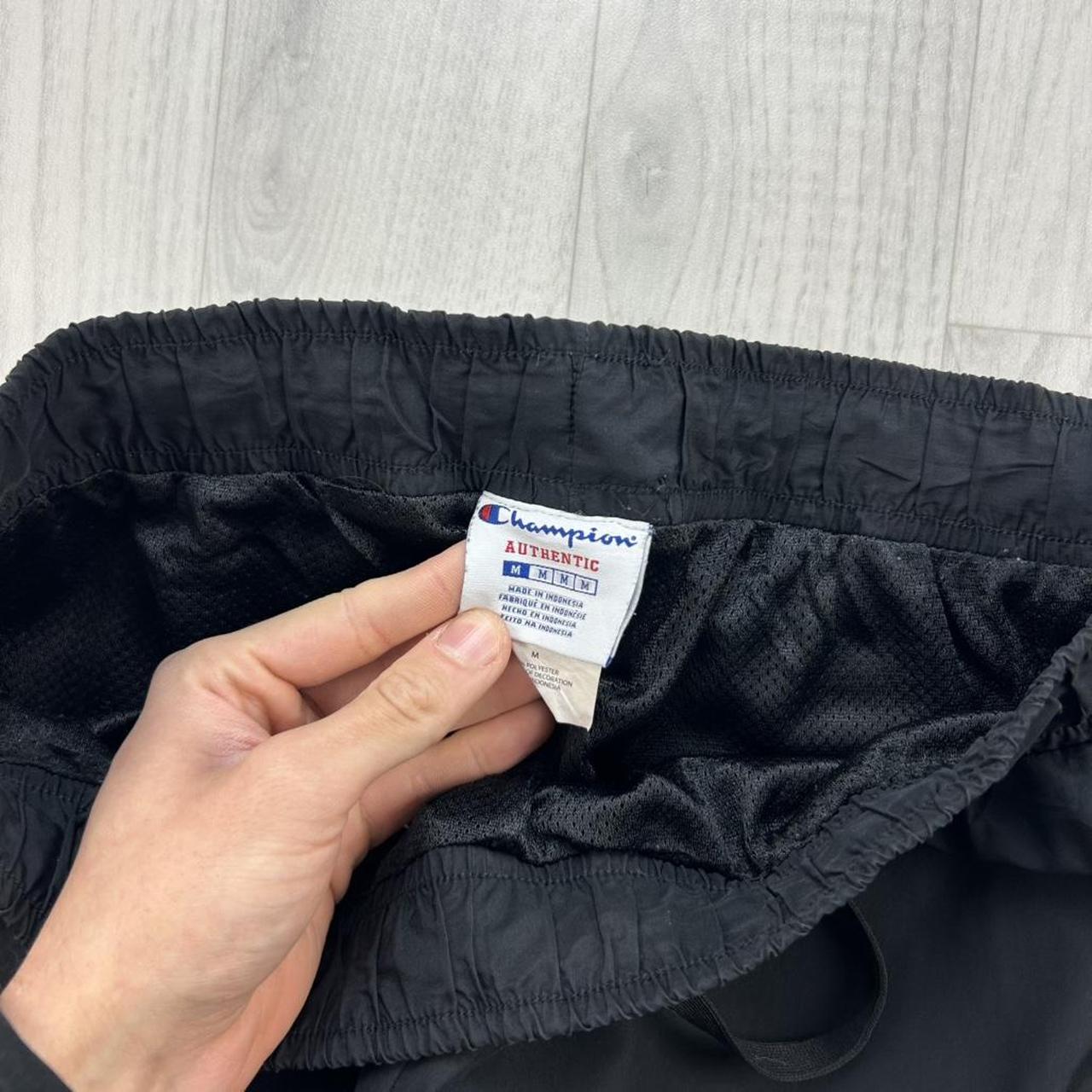 VINTAGE Y2K CHAMPION BAGGY TRACKSUIT BOTTOMS BLACK