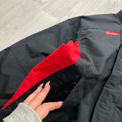 VINTAGE 00s COLUMBIA UTILITY BOMBER JACKET BLACK RED