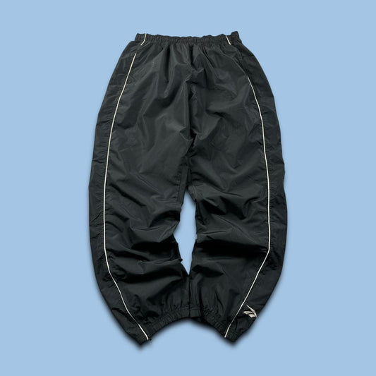 VINTAGE Y2K REEBOK BAGGY TRACKSUIT BOTTOMS BLACK