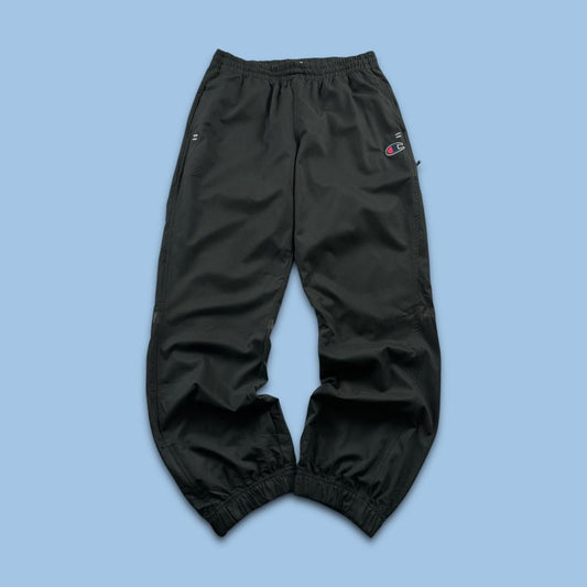 VINTAGE Y2K CHAMPION BAGGY TRACKSUIT BOTTOMS BLACK