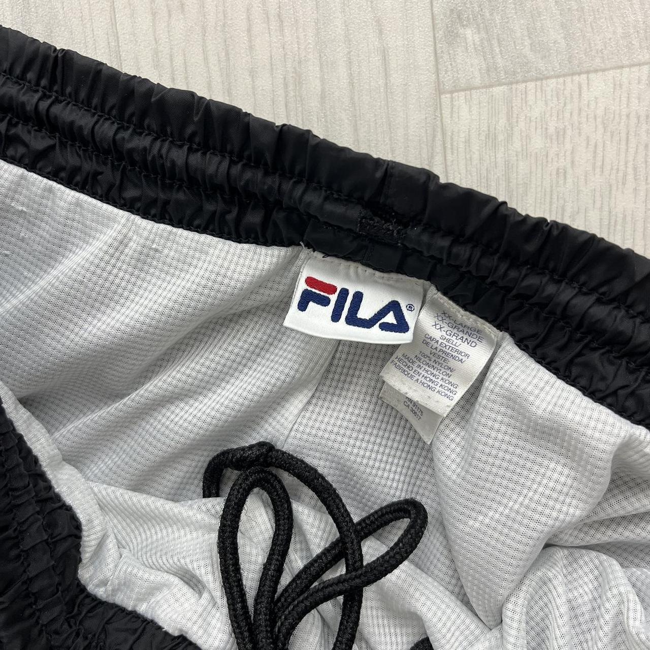 VINTAGE Y2K FILA BAGGY TRACKSUIT BOTTOMS BLACK