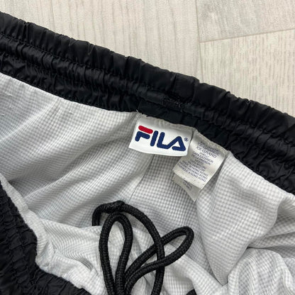 VINTAGE Y2K FILA BAGGY TRACKSUIT BOTTOMS BLACK