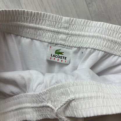 VINTAGE Y2K LACOSTE BAGGY TRACKSUIT BOTTOMS WHITE